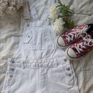 Zara white overalls
